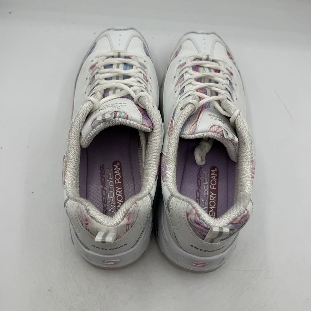 Skechers D'Lites Whimsical Dream Shes Women Sz 11 White/Colorful Sneakers 149789 - Picture 8 of 10